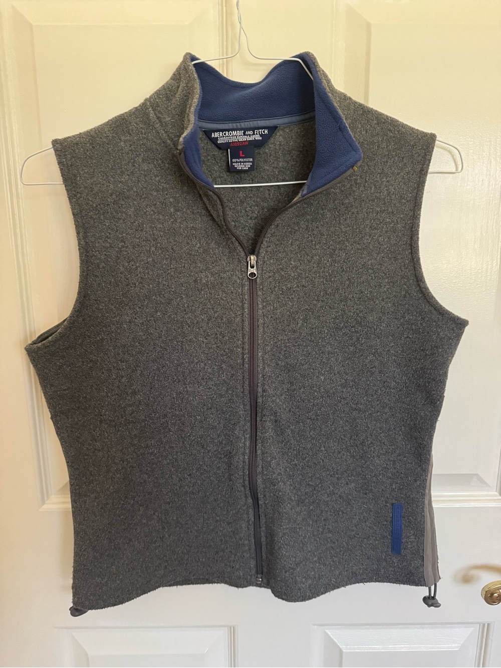 Abercrombie and Fitch women's fleece vest. Says large but fits like medium. EUC.